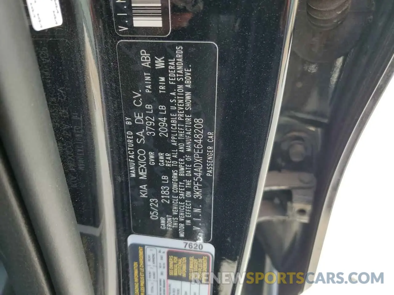 12 Фотография поврежденного автомобиля 3KPF54ADXPE648208 KIA FORTE 2023