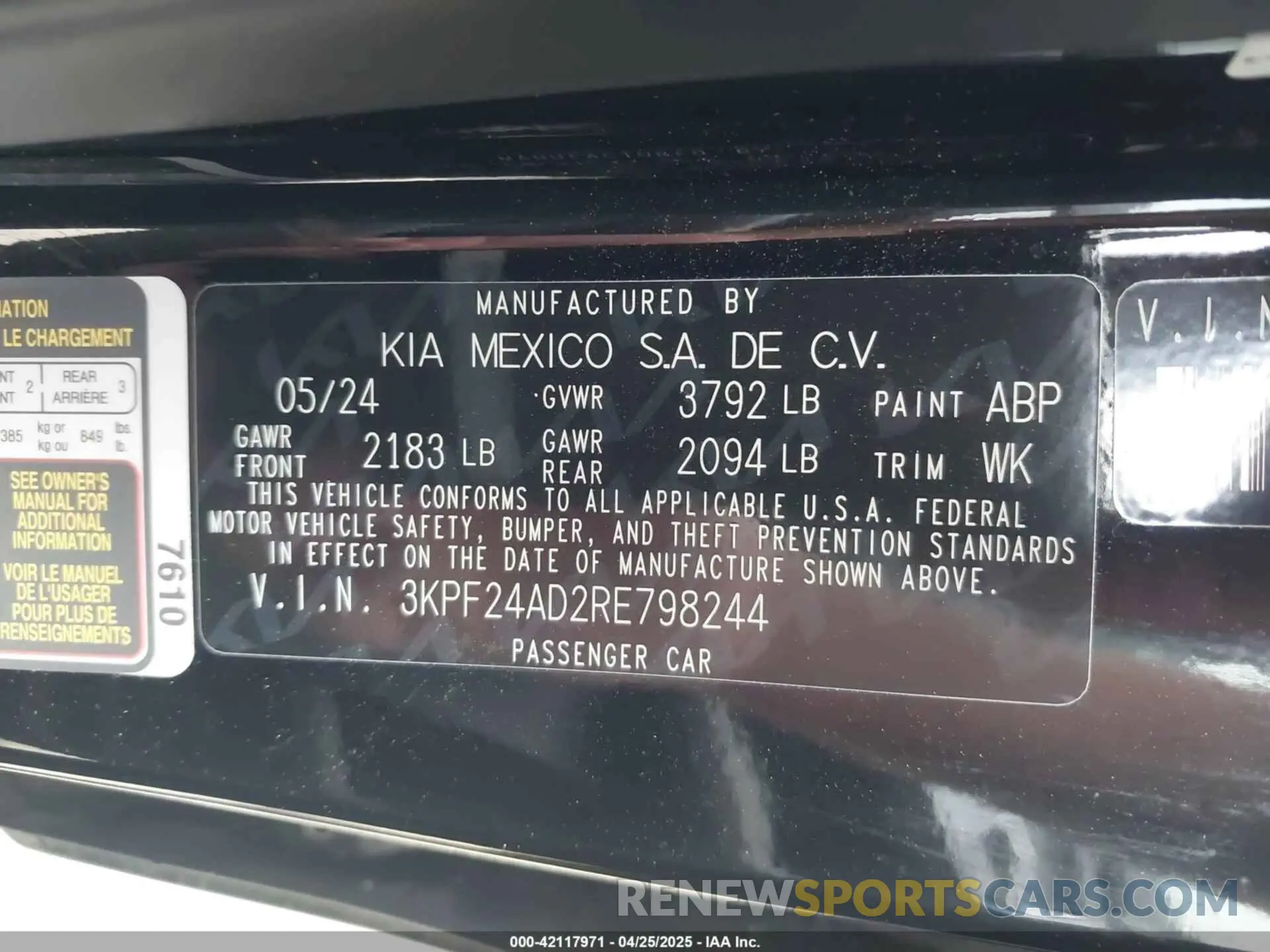 9 Photograph of a damaged car 3KPF24AD2RE798244 KIA FORTE 2024