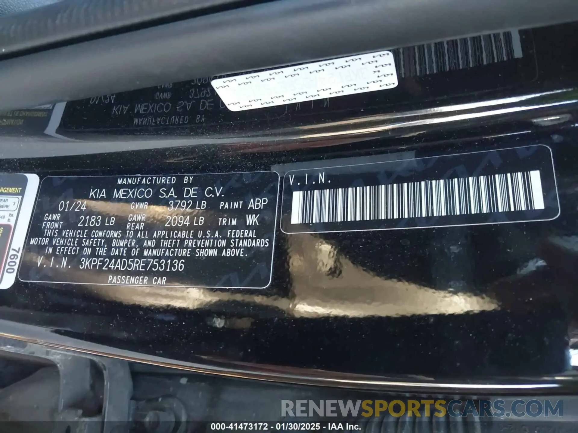 9 Фотография поврежденного автомобиля 3KPF24AD5RE753136 KIA FORTE 2024