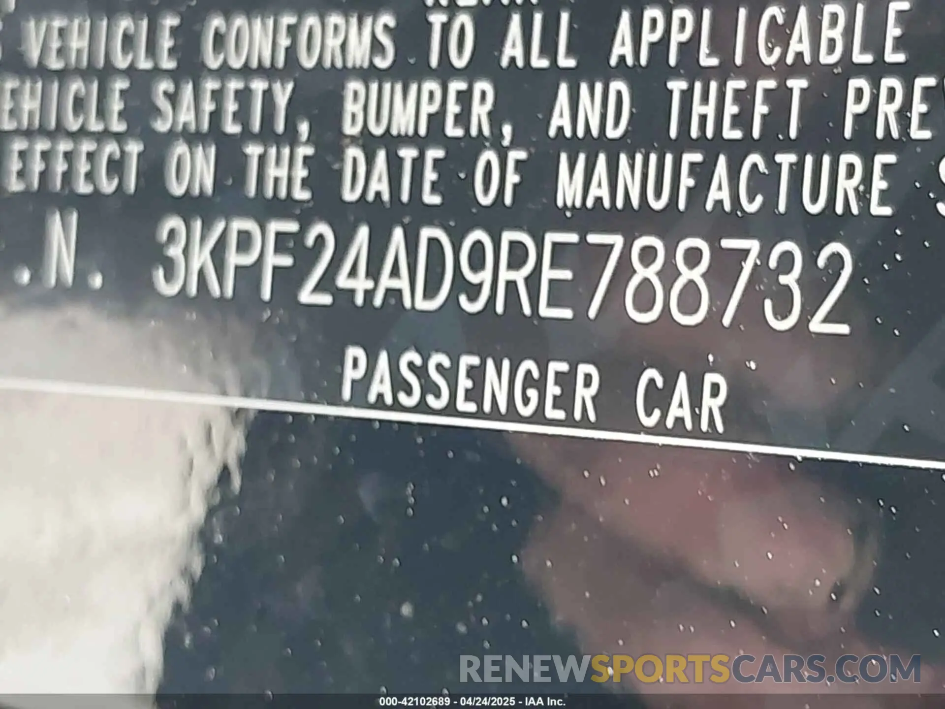 9 Photograph of a damaged car 3KPF24AD9RE788732 KIA FORTE 2024