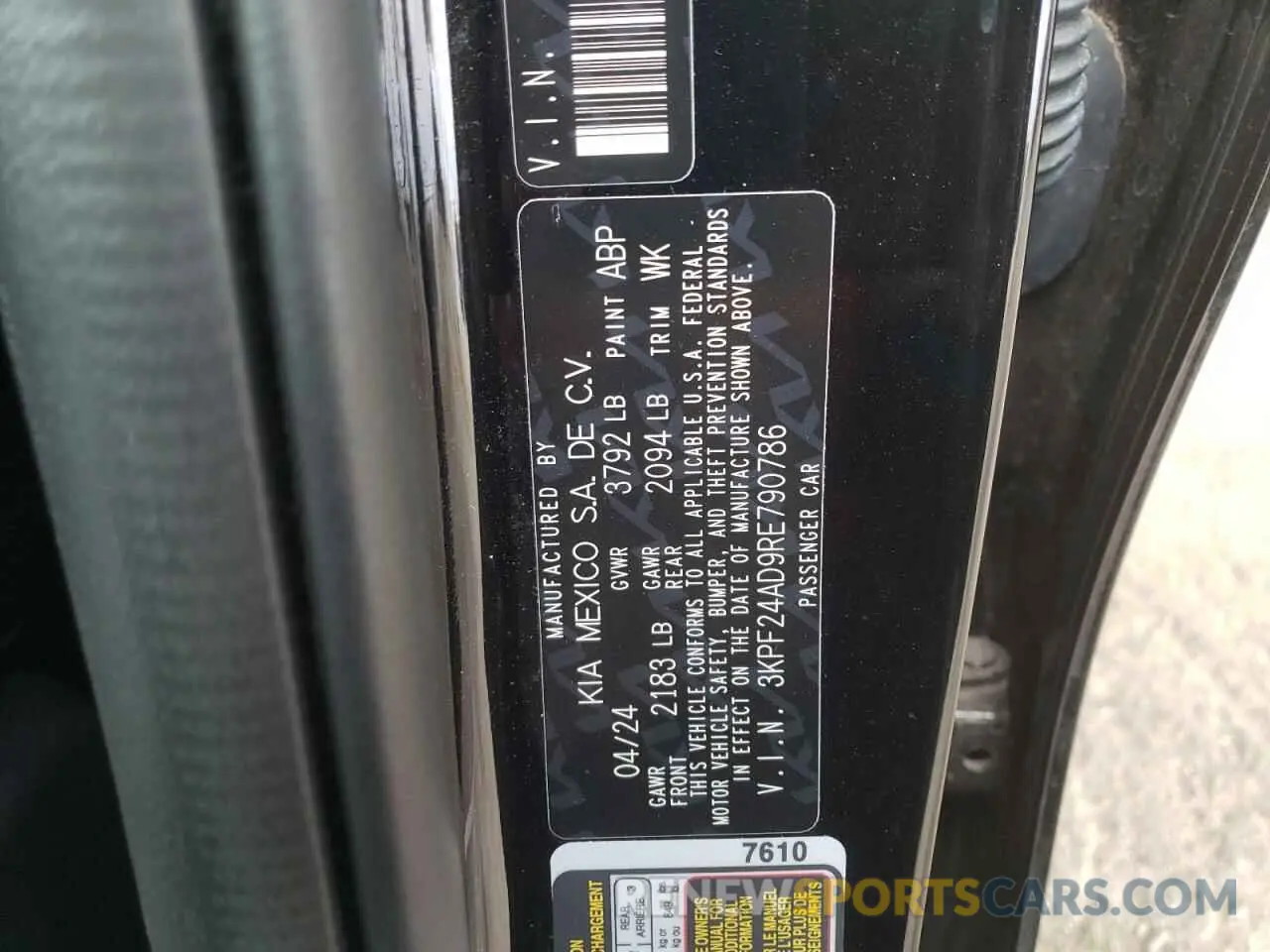 13 Photograph of a damaged car 3KPF24AD9RE790786 KIA FORTE 2024