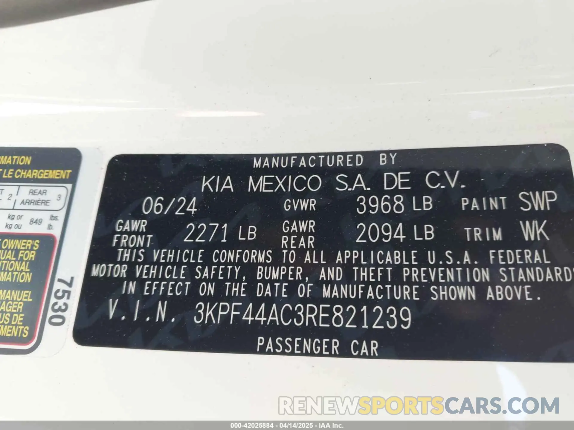 9 Фотография поврежденного автомобиля 3KPF44AC3RE821239 KIA FORTE 2024