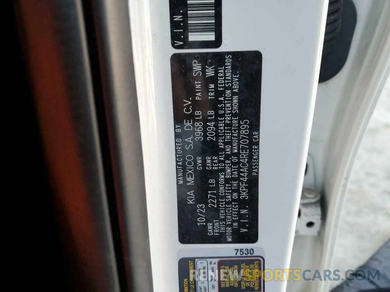 12 Photograph of a damaged car 3KPF44AC4RE707895 KIA FORTE 2024