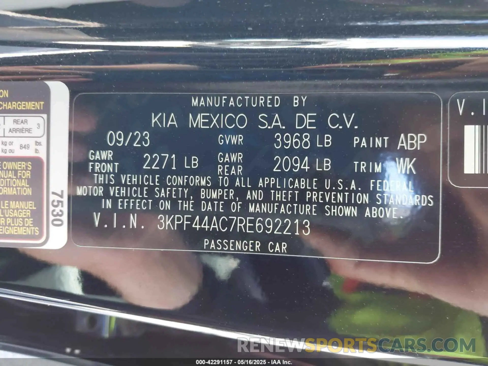 9 Фотография поврежденного автомобиля 3KPF44AC7RE692213 KIA FORTE 2024