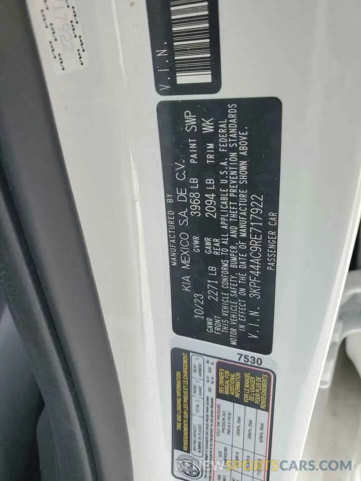 12 Фотография поврежденного автомобиля 3KPF44AC9RE717922 KIA FORTE 2024