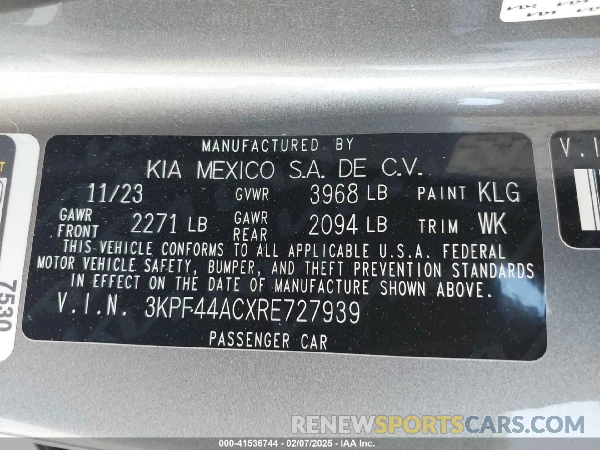 9 Photograph of a damaged car 3KPF44ACXRE727939 KIA FORTE 2024