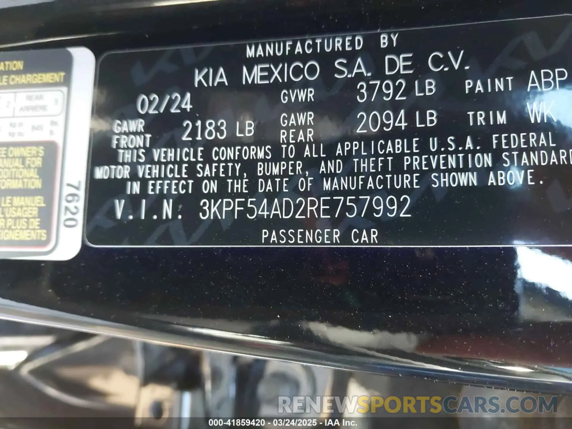 9 Photograph of a damaged car 3KPF54AD2RE757992 KIA FORTE 2024