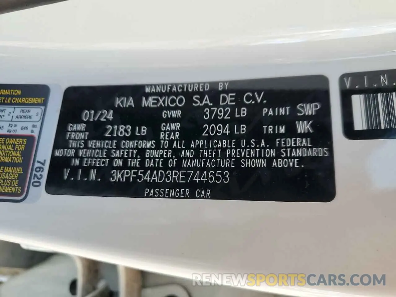15 Фотография поврежденного автомобиля 3KPF54AD3RE744653 KIA FORTE 2024