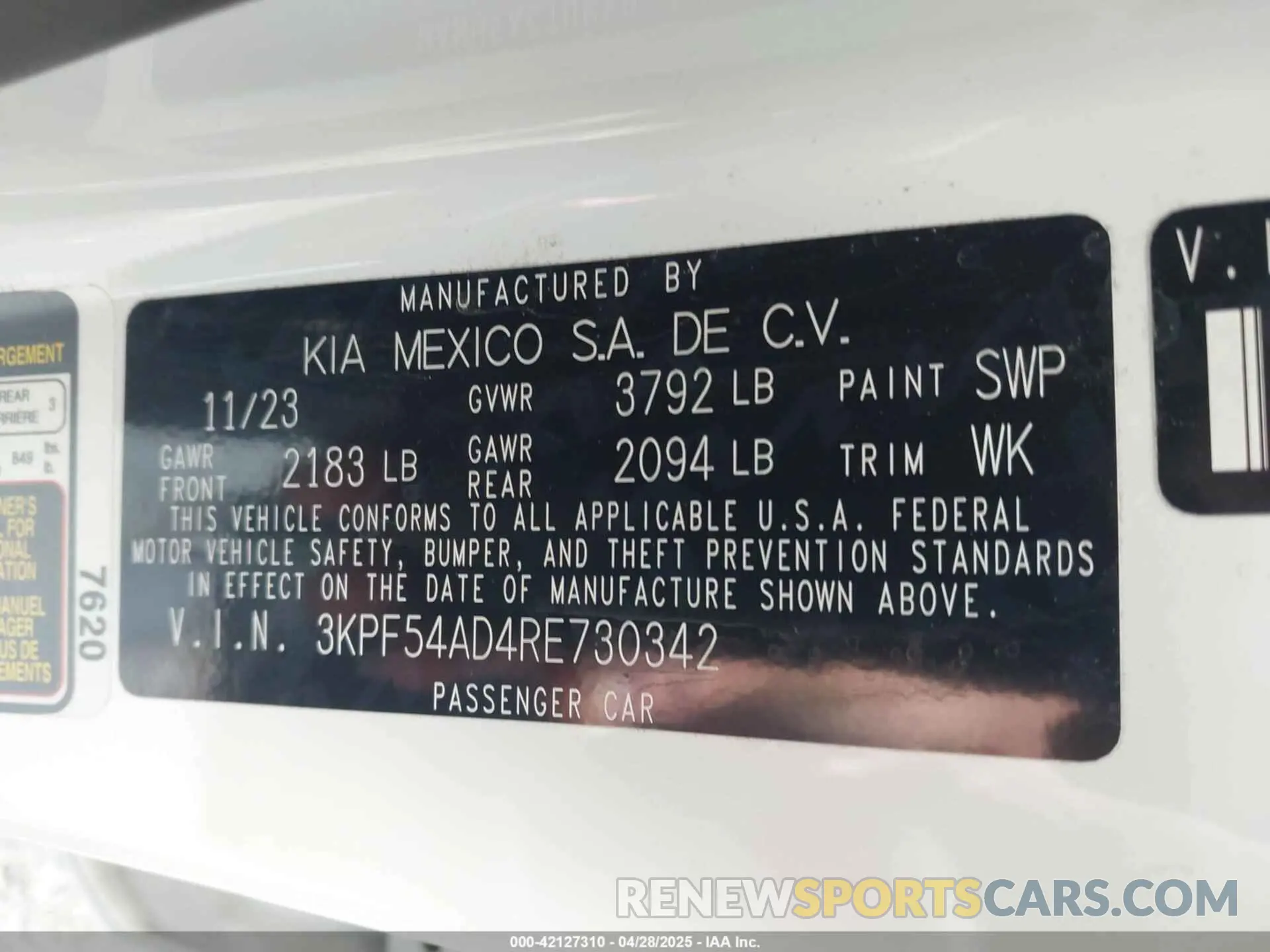 9 Фотография поврежденного автомобиля 3KPF54AD4RE730342 KIA FORTE 2024