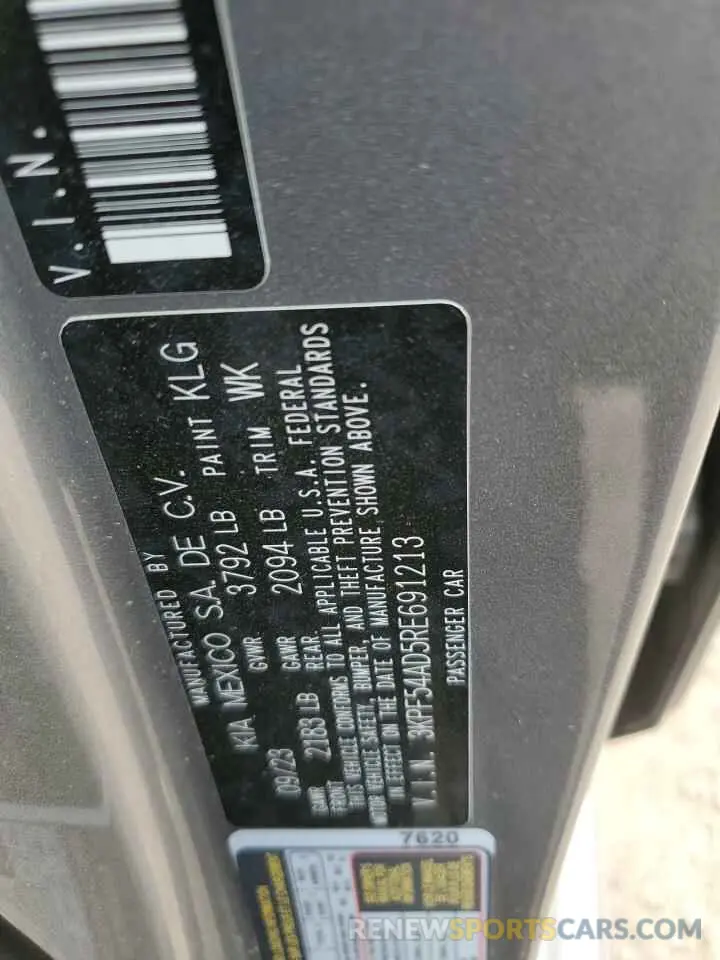 14 Фотография поврежденного автомобиля 3KPF54AD5RE691213 KIA FORTE 2024