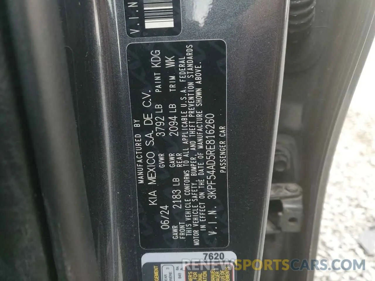 12 Фотография поврежденного автомобиля 3KPF54AD5RE816260 KIA FORTE 2024