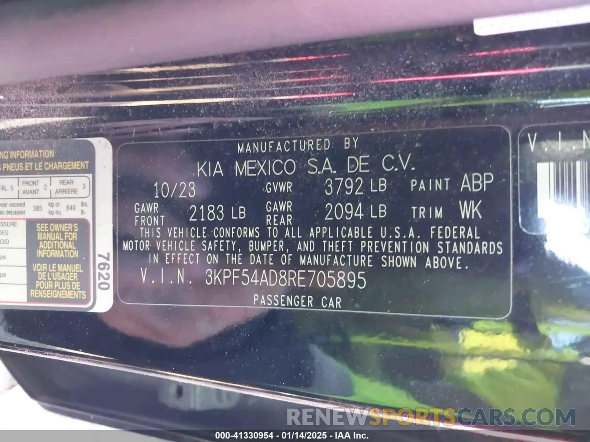 9 Photograph of a damaged car 3KPF54AD8RE705895 KIA FORTE 2024