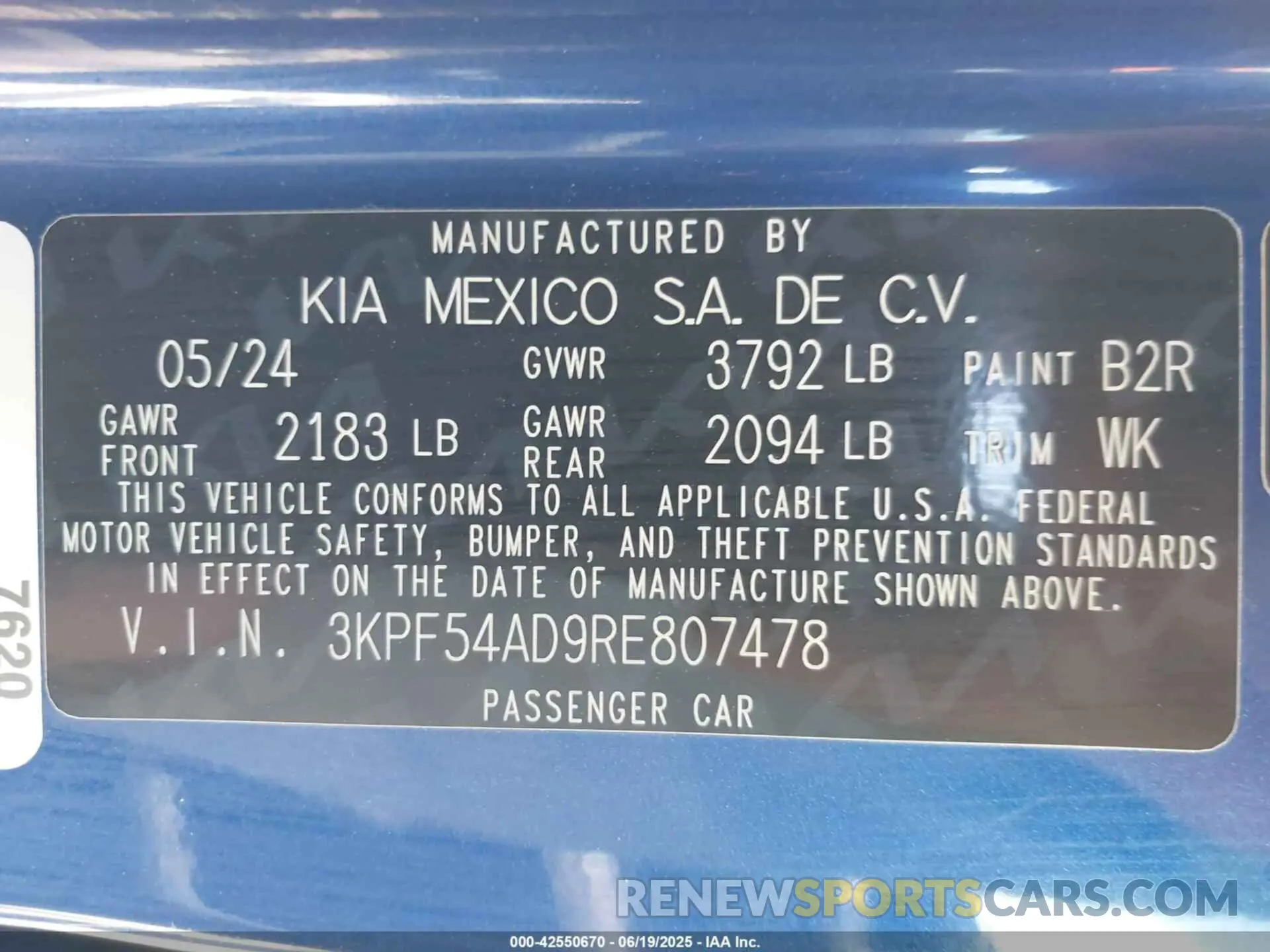 9 Фотография поврежденного автомобиля 3KPF54AD9RE807478 KIA FORTE 2024
