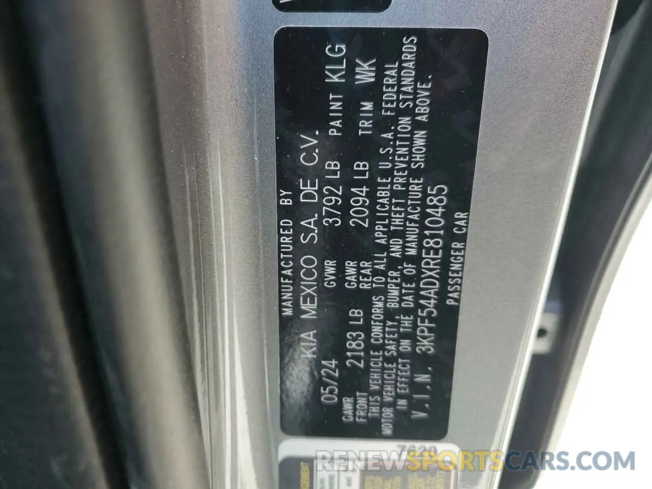 13 Фотография поврежденного автомобиля 3KPF54ADXRE810485 KIA FORTE 2024