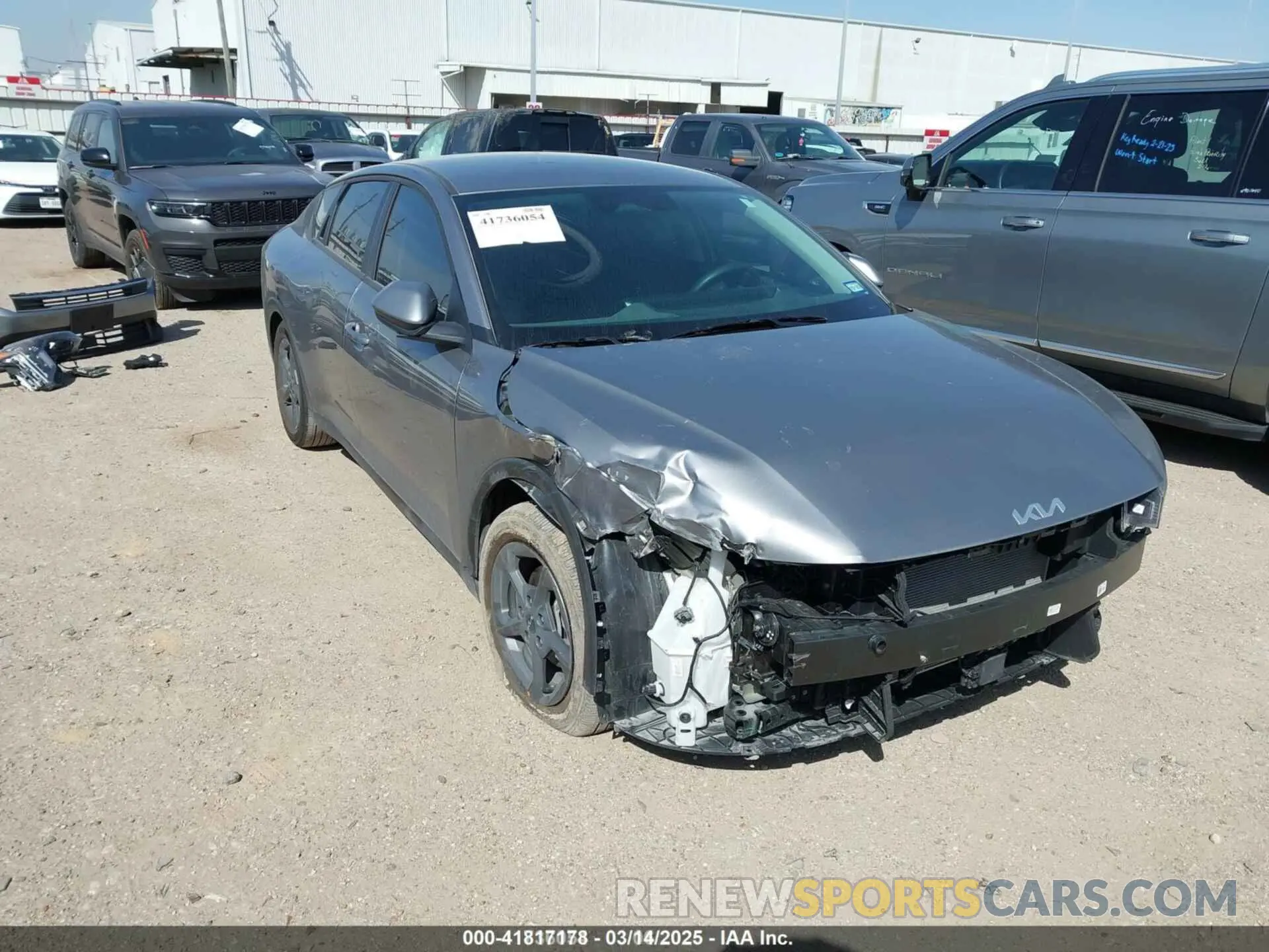 1 Photograph of a damaged car 3KPFT4DE6SE015837 KIA K4 2025