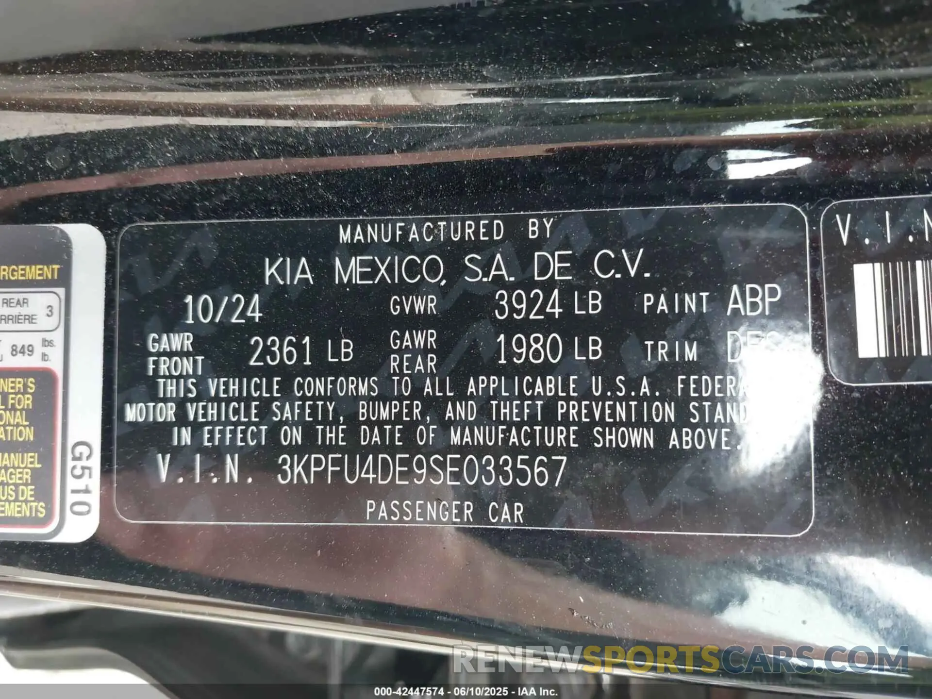 9 Фотография поврежденного автомобиля 3KPFU4DE9SE033567 KIA K4 2025