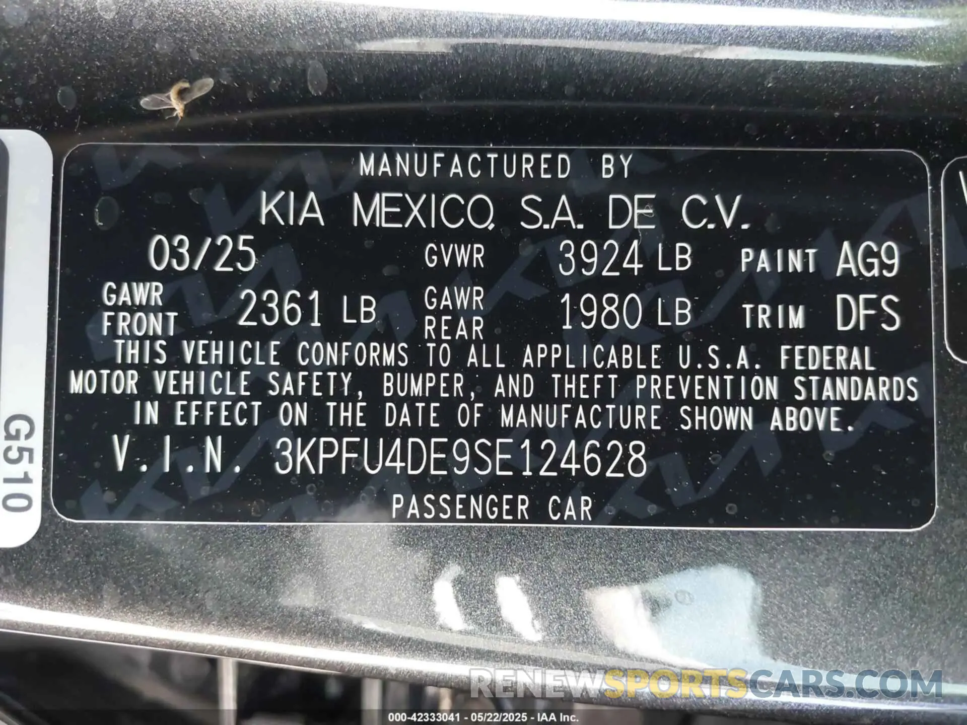 9 Фотография поврежденного автомобиля 3KPFU4DE9SE124628 KIA K4 2025