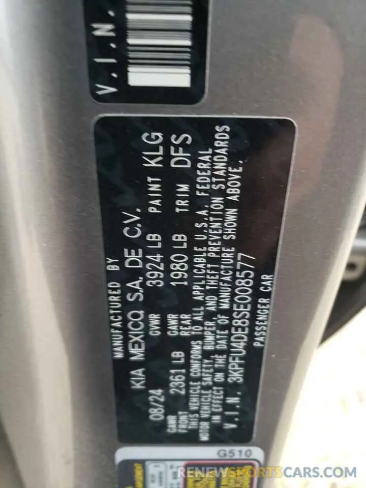 12 Фотография поврежденного автомобиля 3KPFU4DE8SE008577 KIA K4 EX 2025