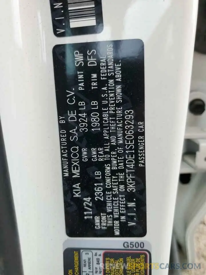 13 Фотография поврежденного автомобиля 3KPFT4DE1SE063293 KIA K4 LX 2025