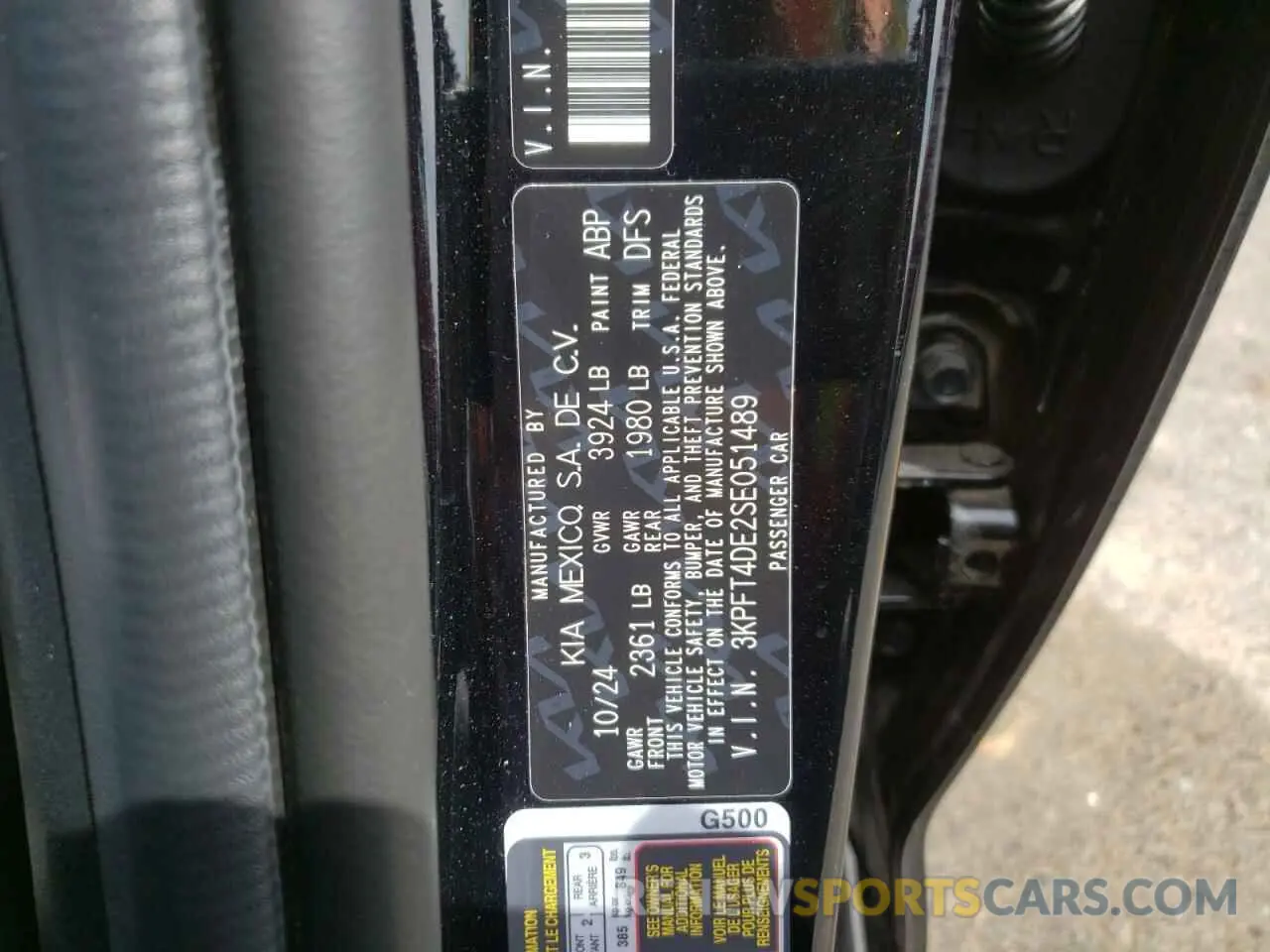 12 Фотография поврежденного автомобиля 3KPFT4DE2SE051489 KIA K4 LX 2025