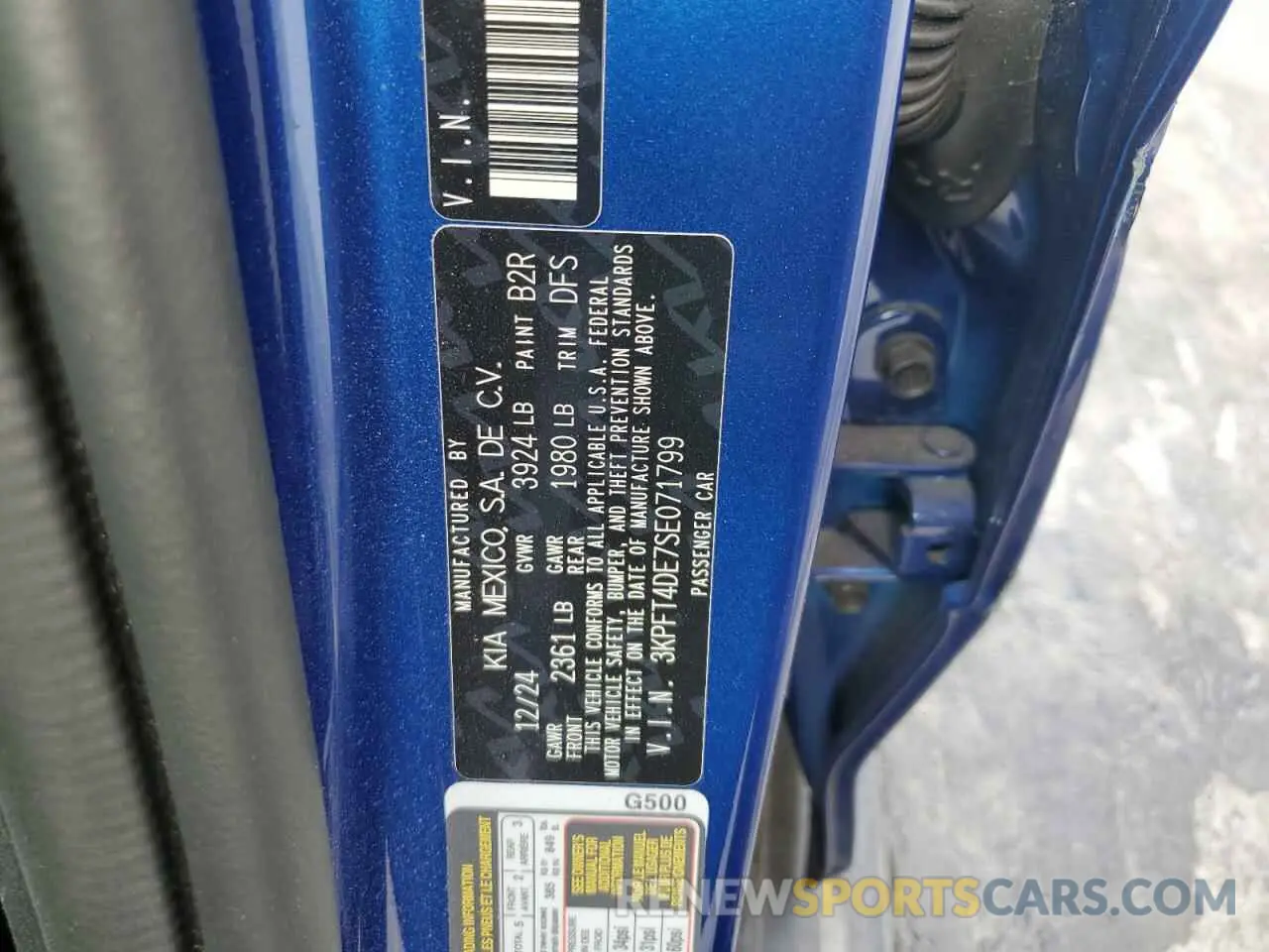 12 Фотография поврежденного автомобиля 3KPFT4DE7SE071799 KIA K4 LX 2025