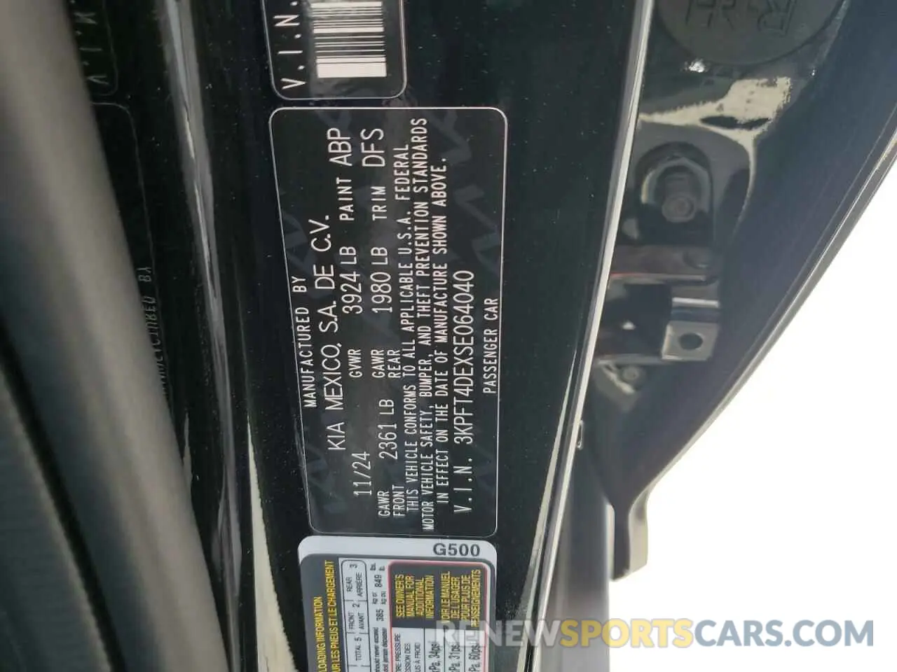 12 Фотография поврежденного автомобиля 3KPFT4DEXSE064040 KIA K4 LX 2025