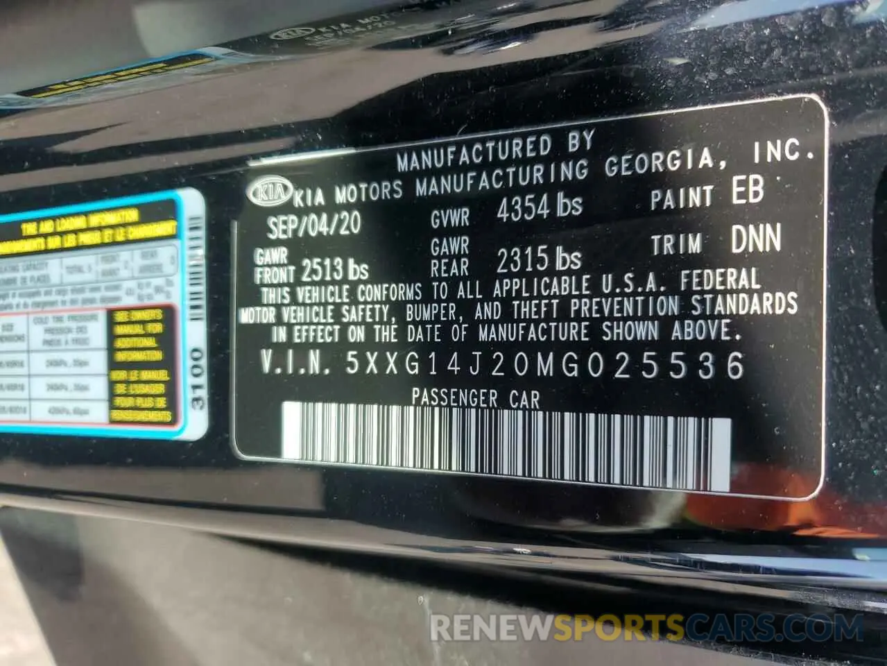 13 Фотография поврежденного автомобиля 5XXG14J20MG025536 KIA K5 2021