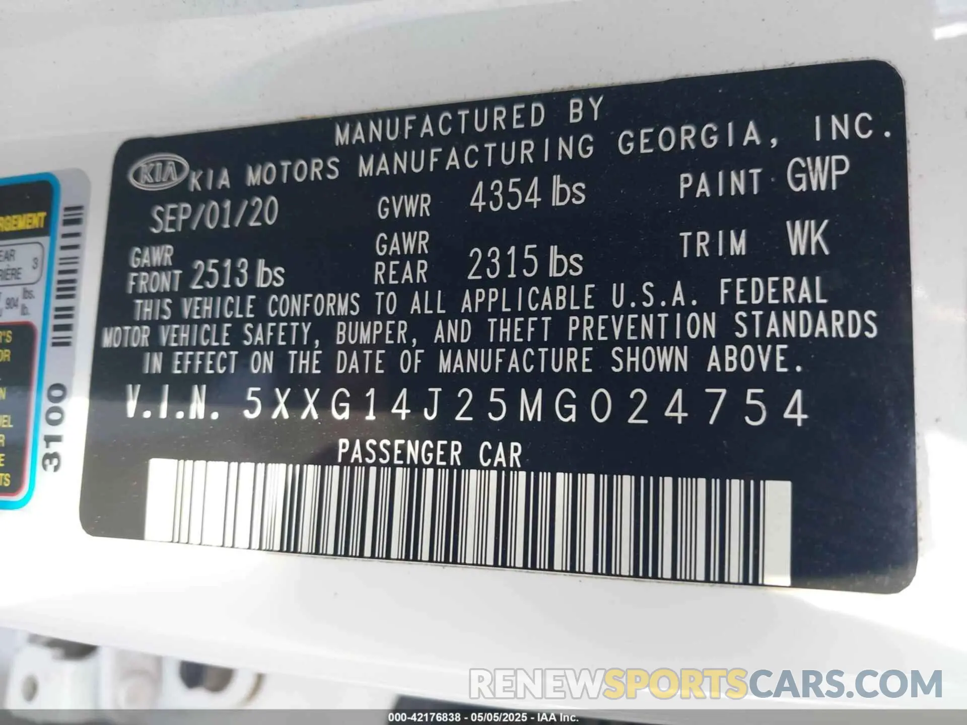 9 Фотография поврежденного автомобиля 5XXG14J25MG024754 KIA K5 2021
