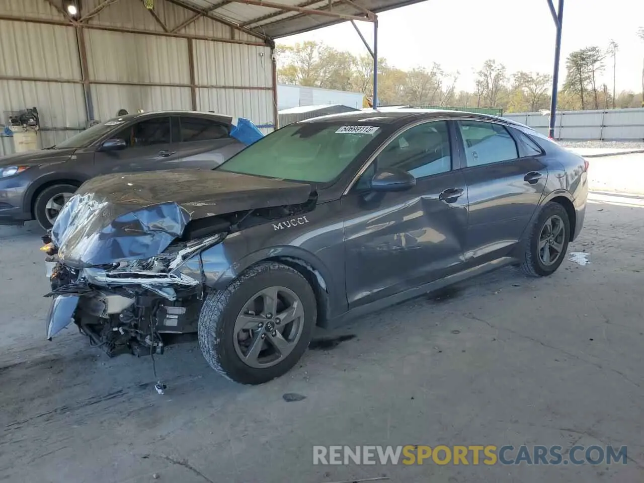 1 Photograph of a damaged car 5XXG14J29MG037572 KIA K5 2021