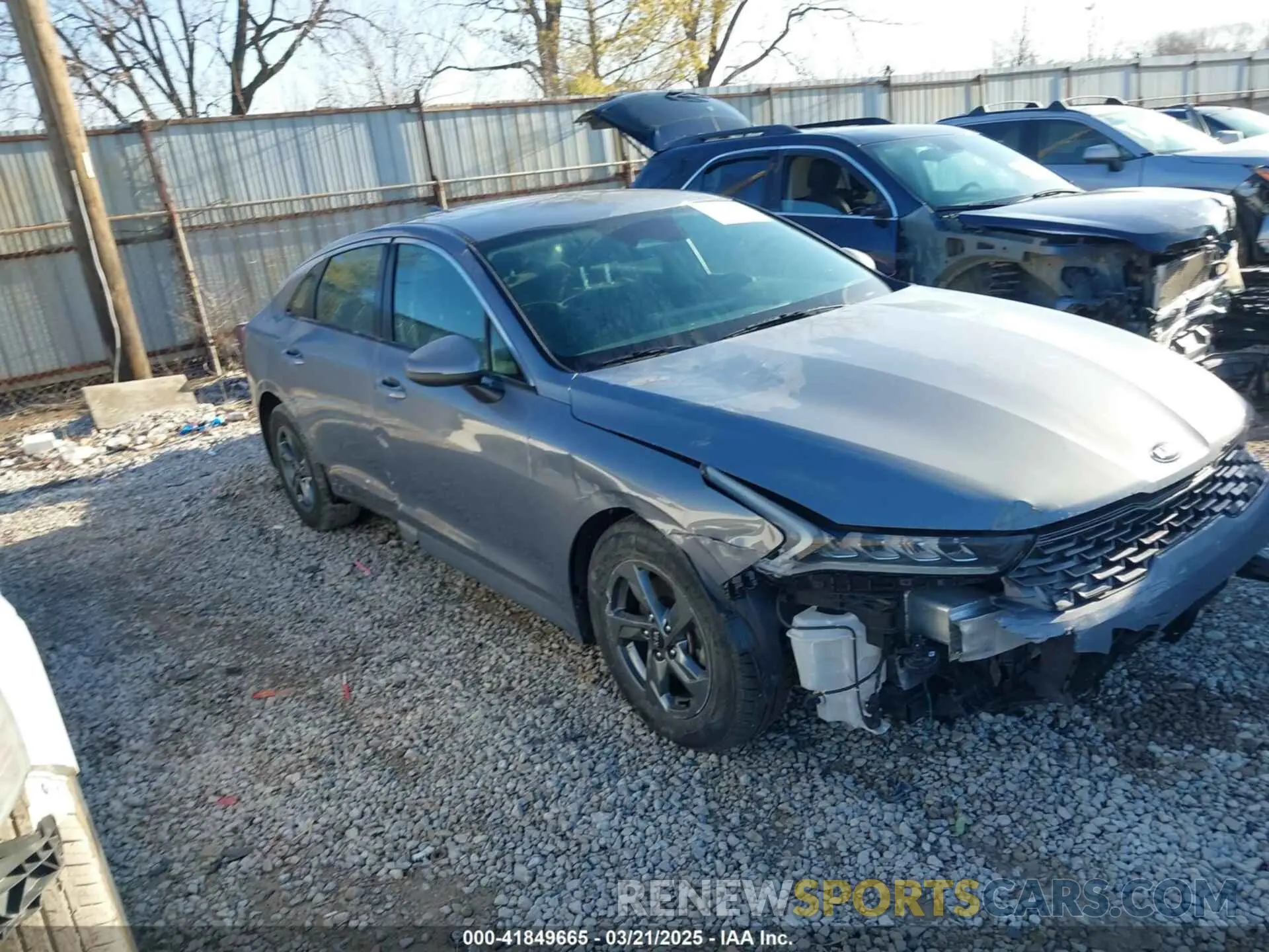 1 Photograph of a damaged car 5XXG14J2XMG057779 KIA K5 2021