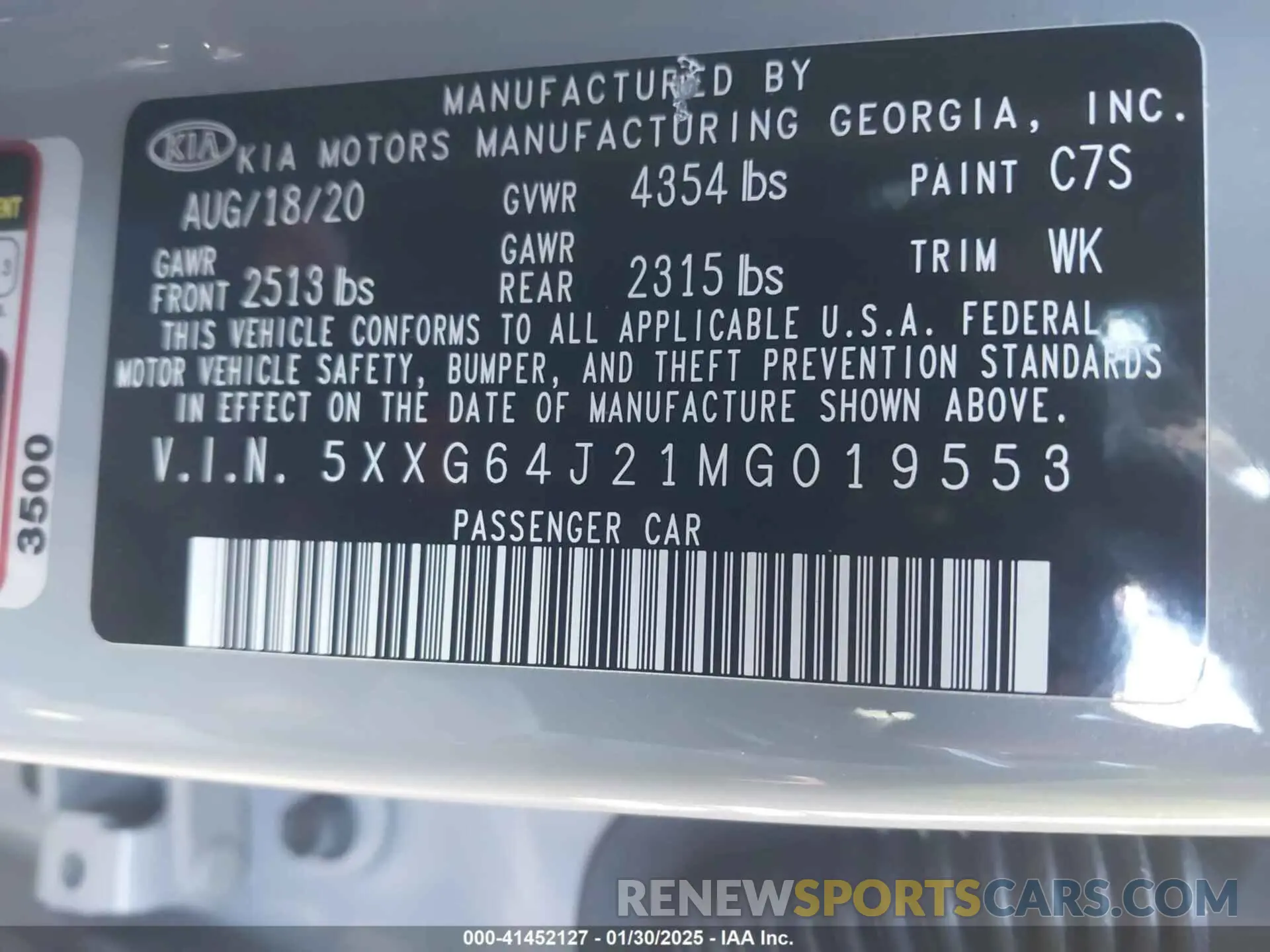 9 Фотография поврежденного автомобиля 5XXG64J21MG019553 KIA K5 2021