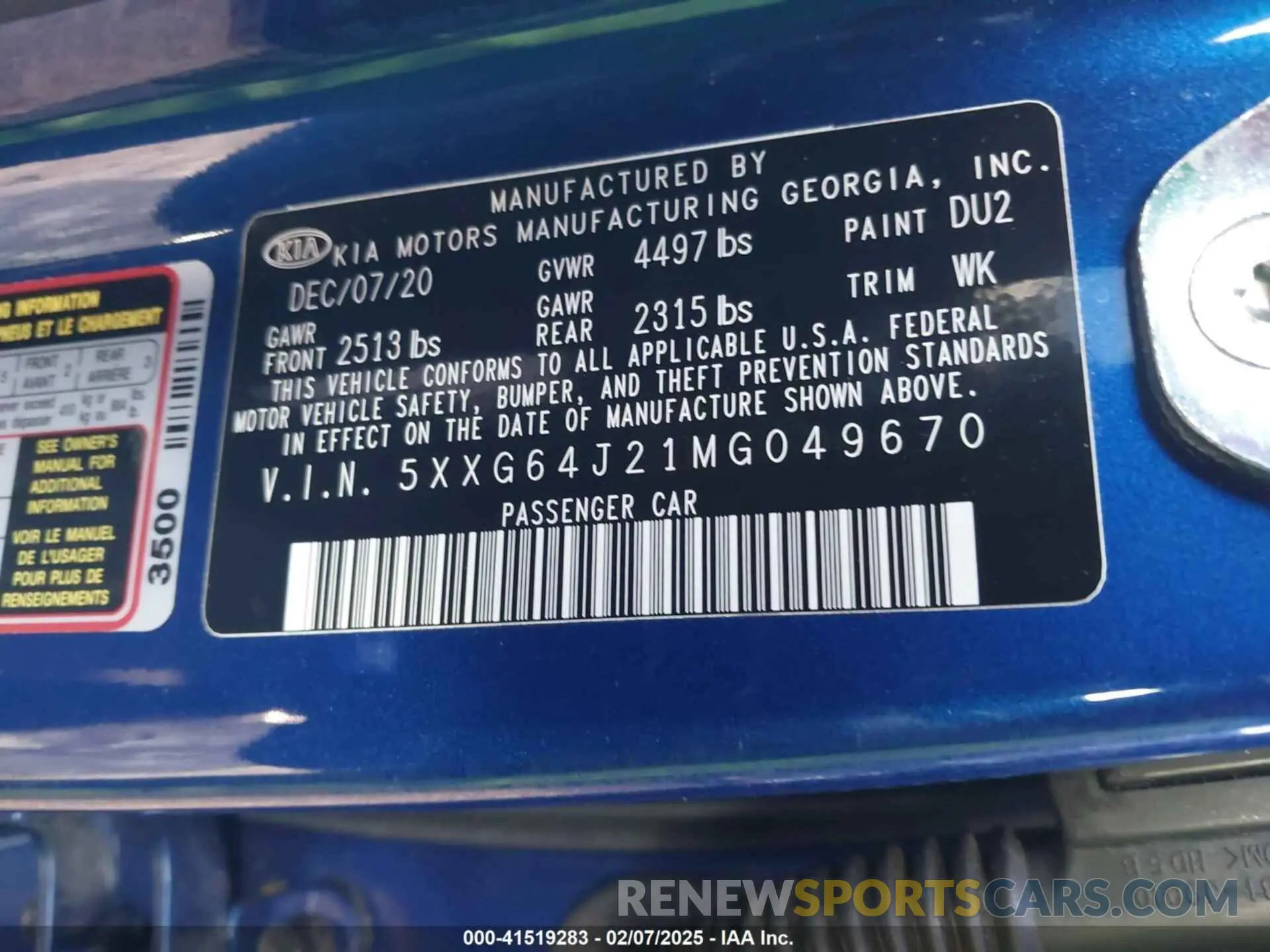 9 Фотография поврежденного автомобиля 5XXG64J21MG049670 KIA K5 2021