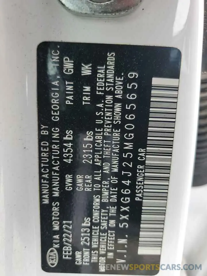 14 Фотография поврежденного автомобиля 5XXG64J25MG065659 KIA K5 2021