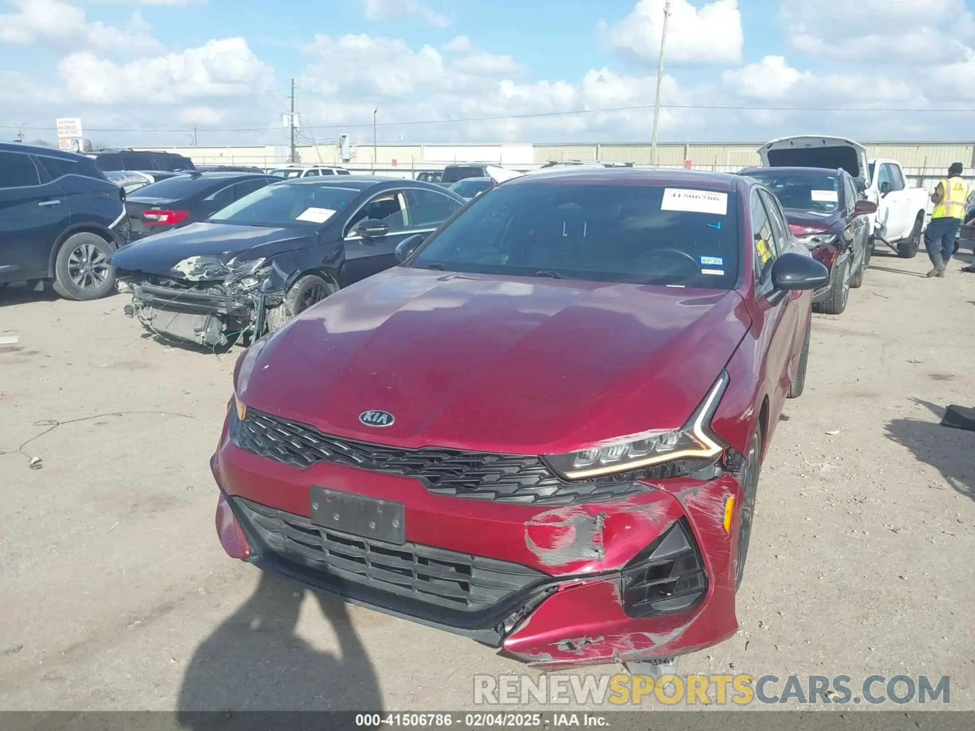 2 Photograph of a damaged car 5XXG64J29MG018344 KIA K5 2021