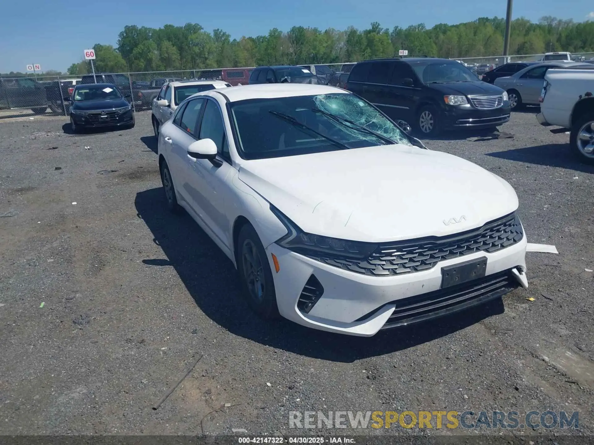 1 Photograph of a damaged car 5XXG14J26NG128378 KIA K5 2022