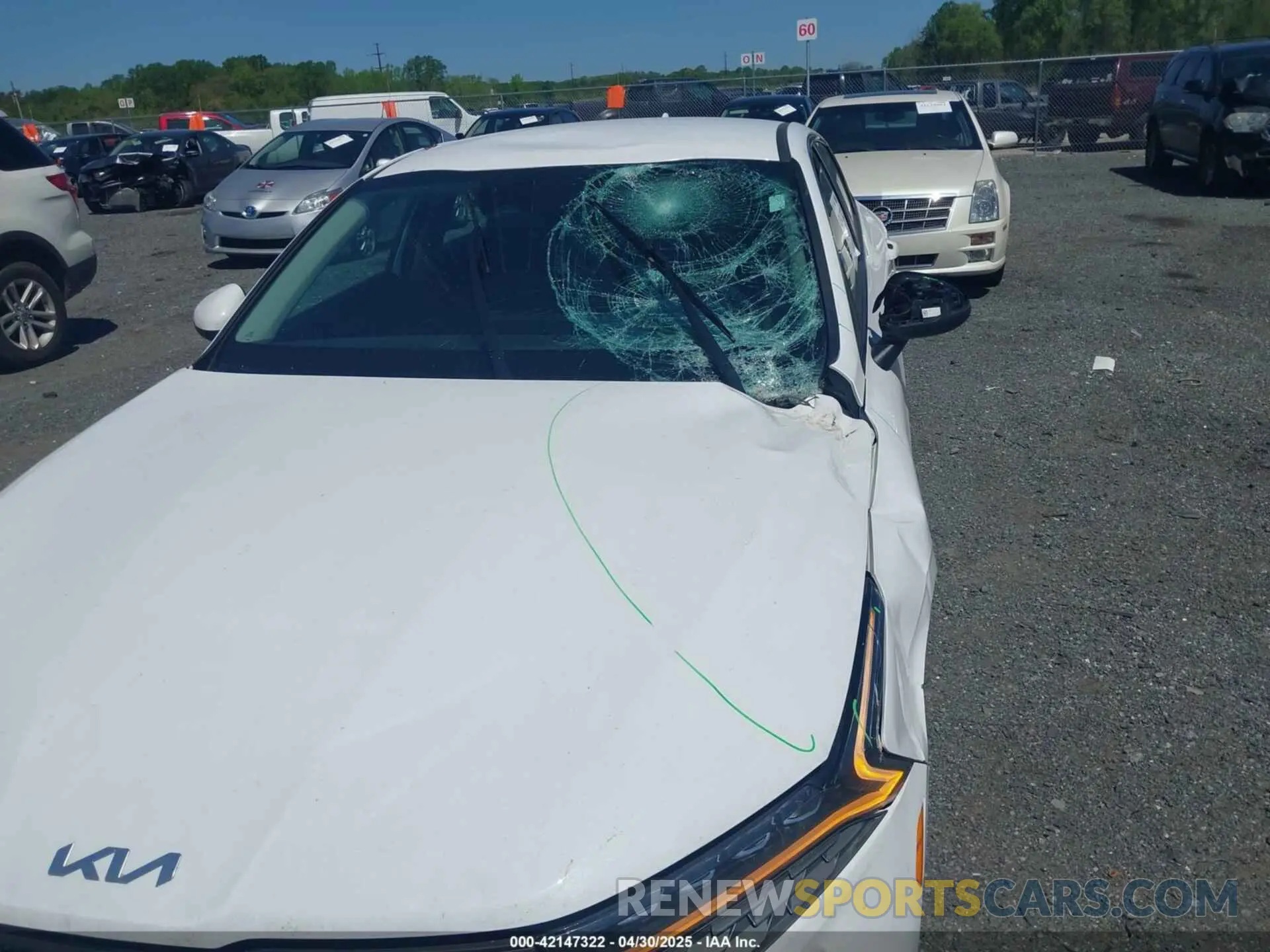 6 Photograph of a damaged car 5XXG14J26NG128378 KIA K5 2022