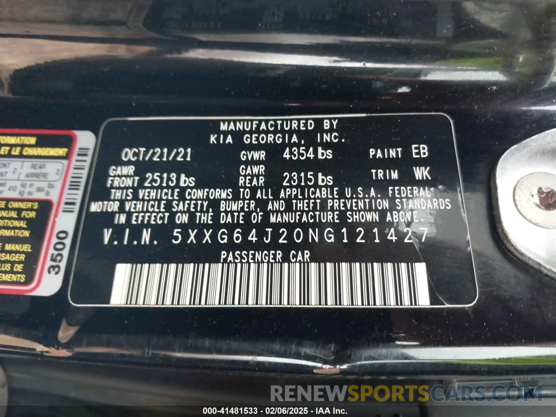 9 Фотография поврежденного автомобиля 5XXG64J20NG121427 KIA K5 2022