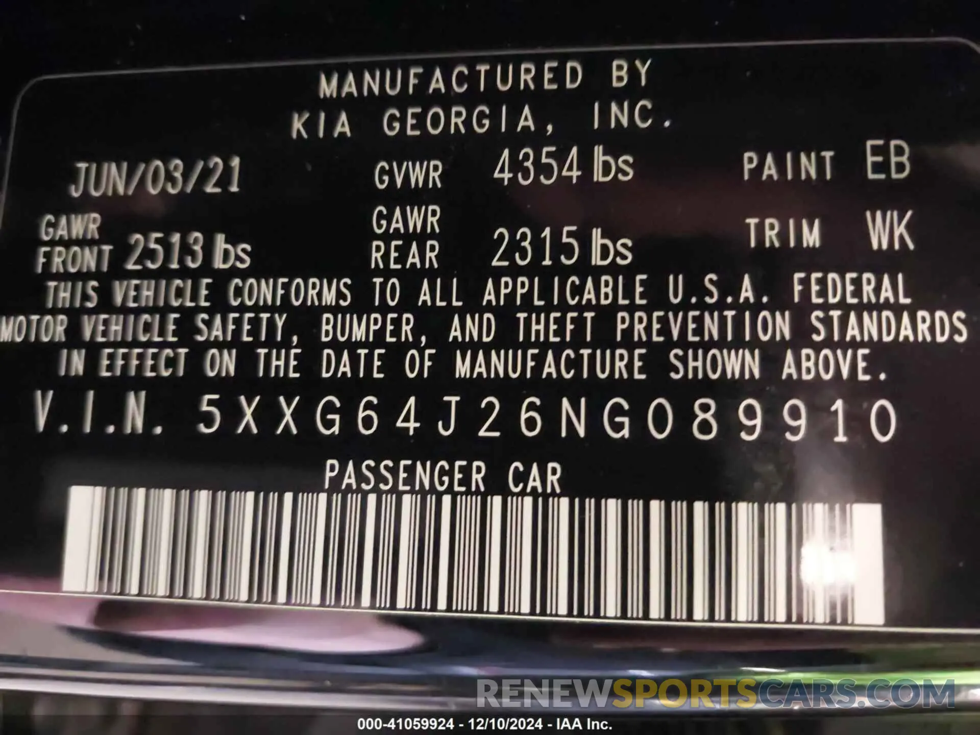 9 Фотография поврежденного автомобиля 5XXG64J26NG089910 KIA K5 2022