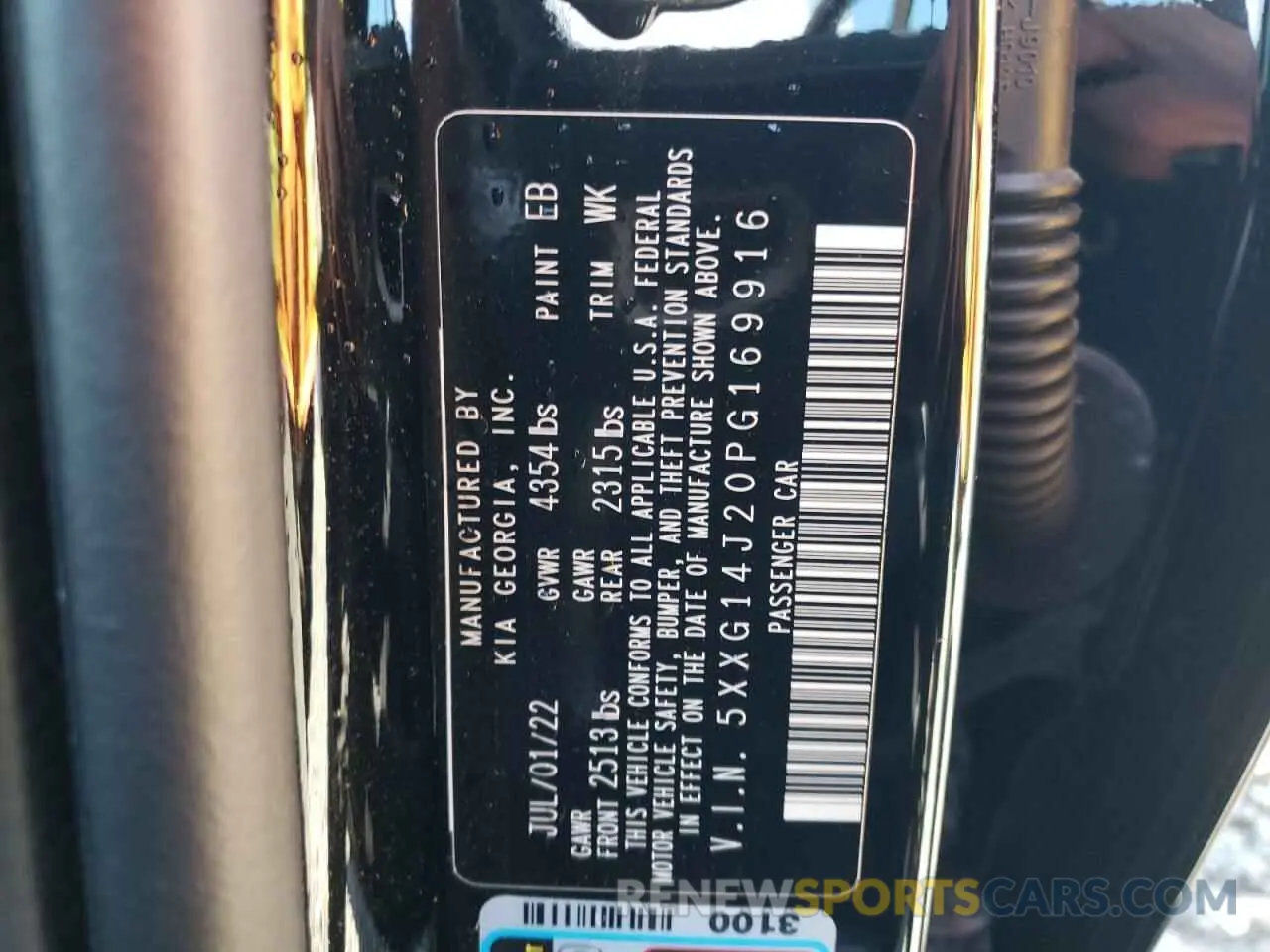 14 Фотография поврежденного автомобиля 5XXG14J20PG169916 KIA K5 2023