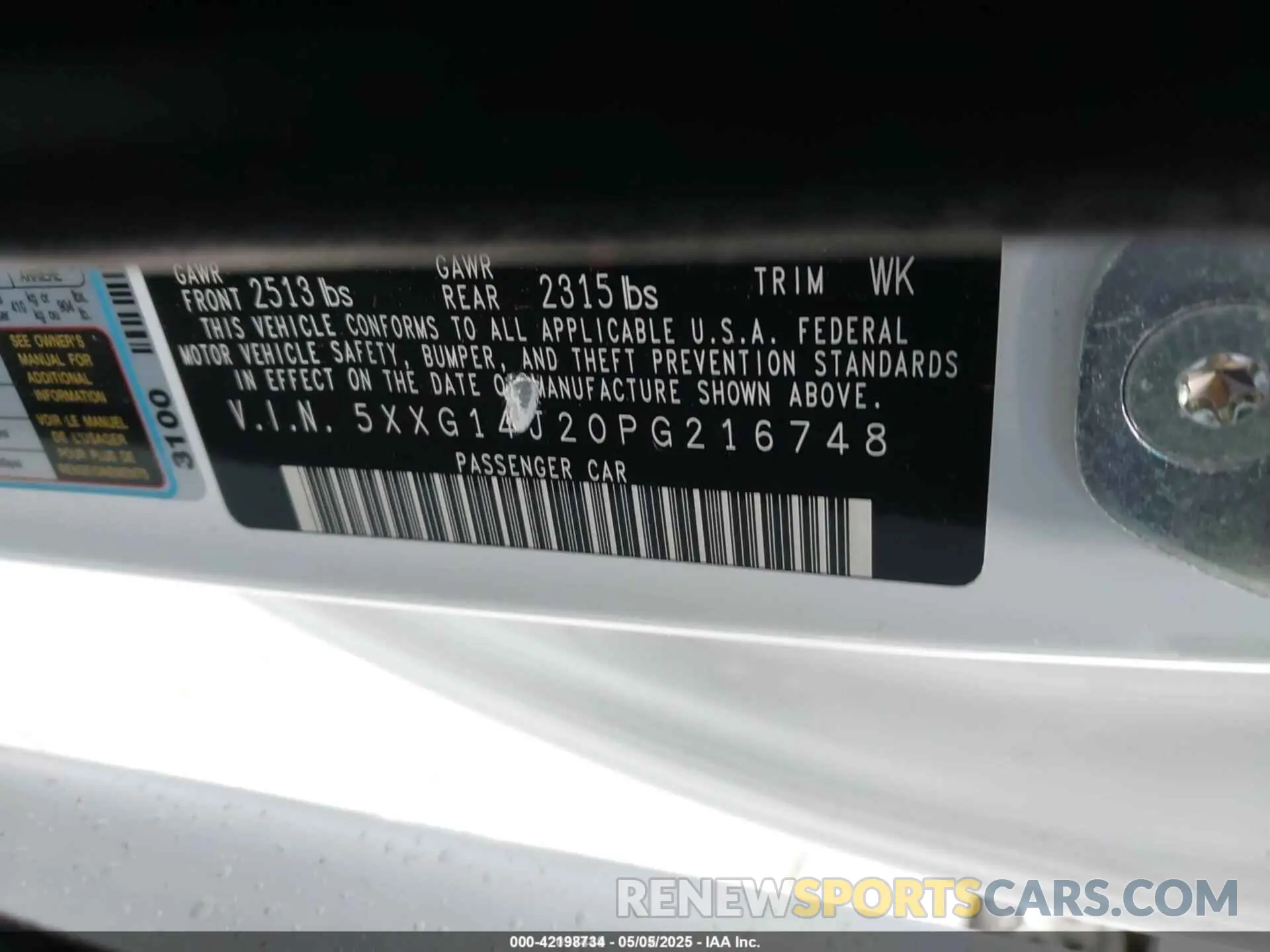 9 Фотография поврежденного автомобиля 5XXG14J20PG216748 KIA K5 2023