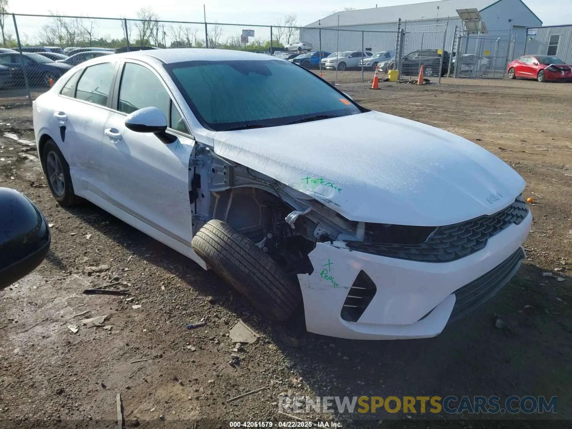 1 Photograph of a damaged car 5XXG14J25PG209181 KIA K5 2023