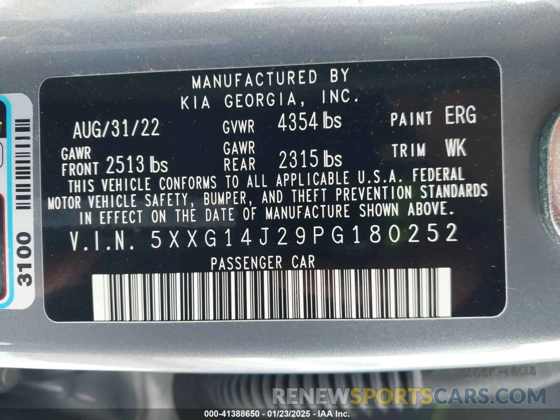 9 Фотография поврежденного автомобиля 5XXG14J29PG180252 KIA K5 2023