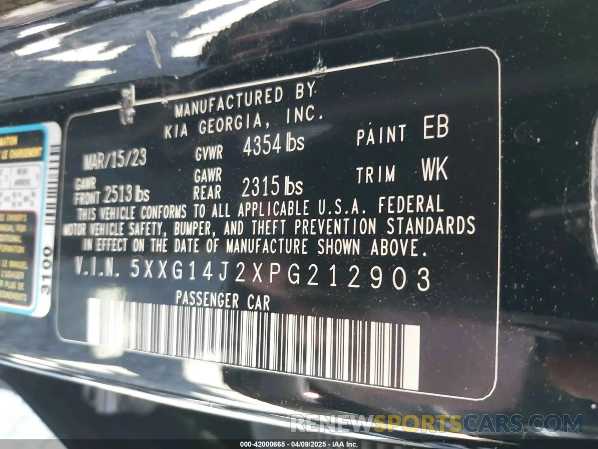9 Фотография поврежденного автомобиля 5XXG14J2XPG212903 KIA K5 2023
