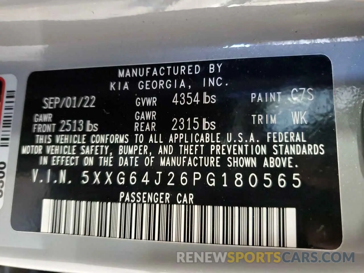 14 Фотография поврежденного автомобиля 5XXG64J26PG180565 KIA K5 2023