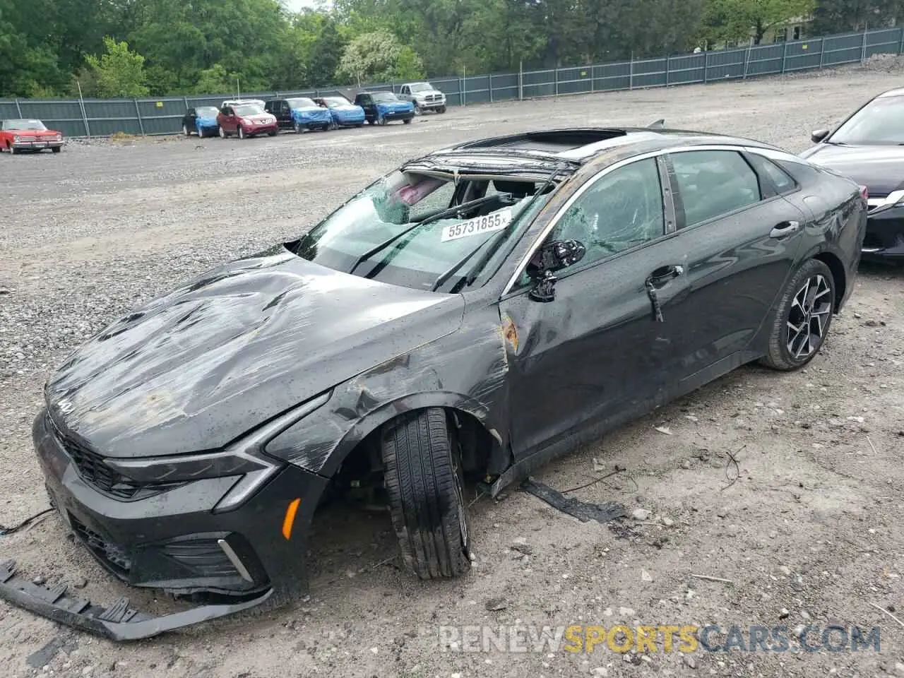 1 Photograph of a damaged car KNAG34J79S5271201 KIA K5 2025