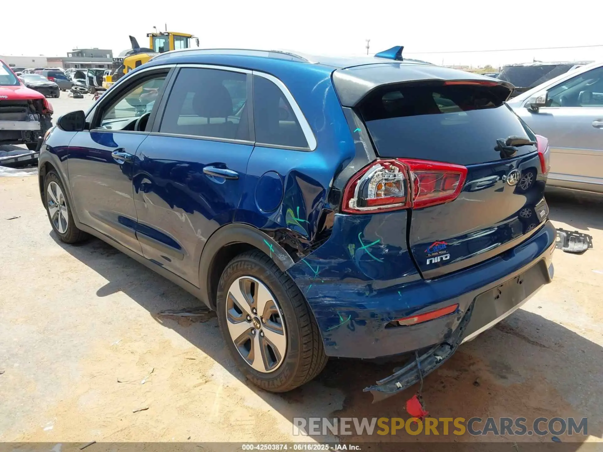 3 Фотография поврежденного автомобиля KNDCB3LC0K5276232 KIA NIRO 2019