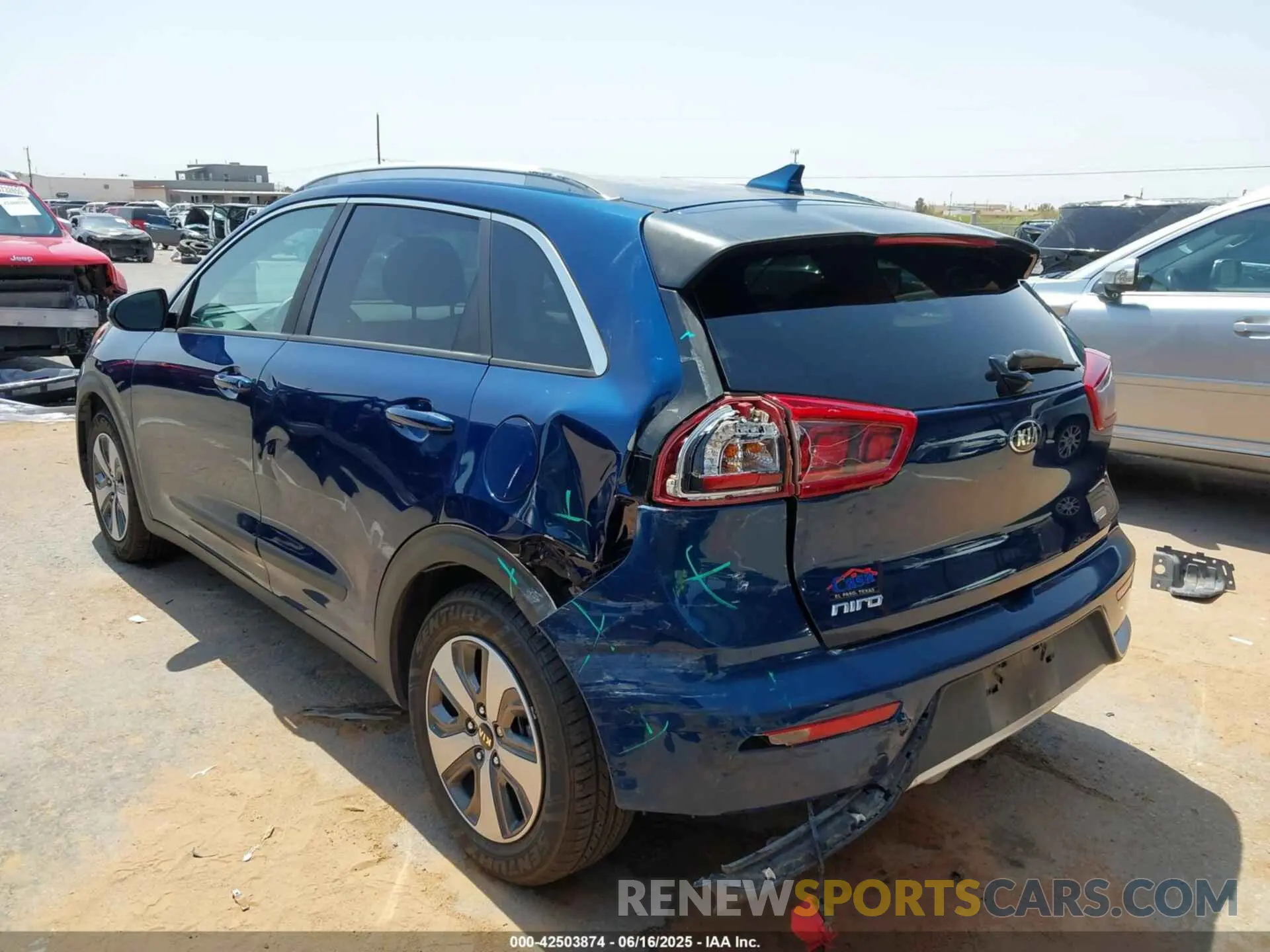 6 Фотография поврежденного автомобиля KNDCB3LC0K5276232 KIA NIRO 2019