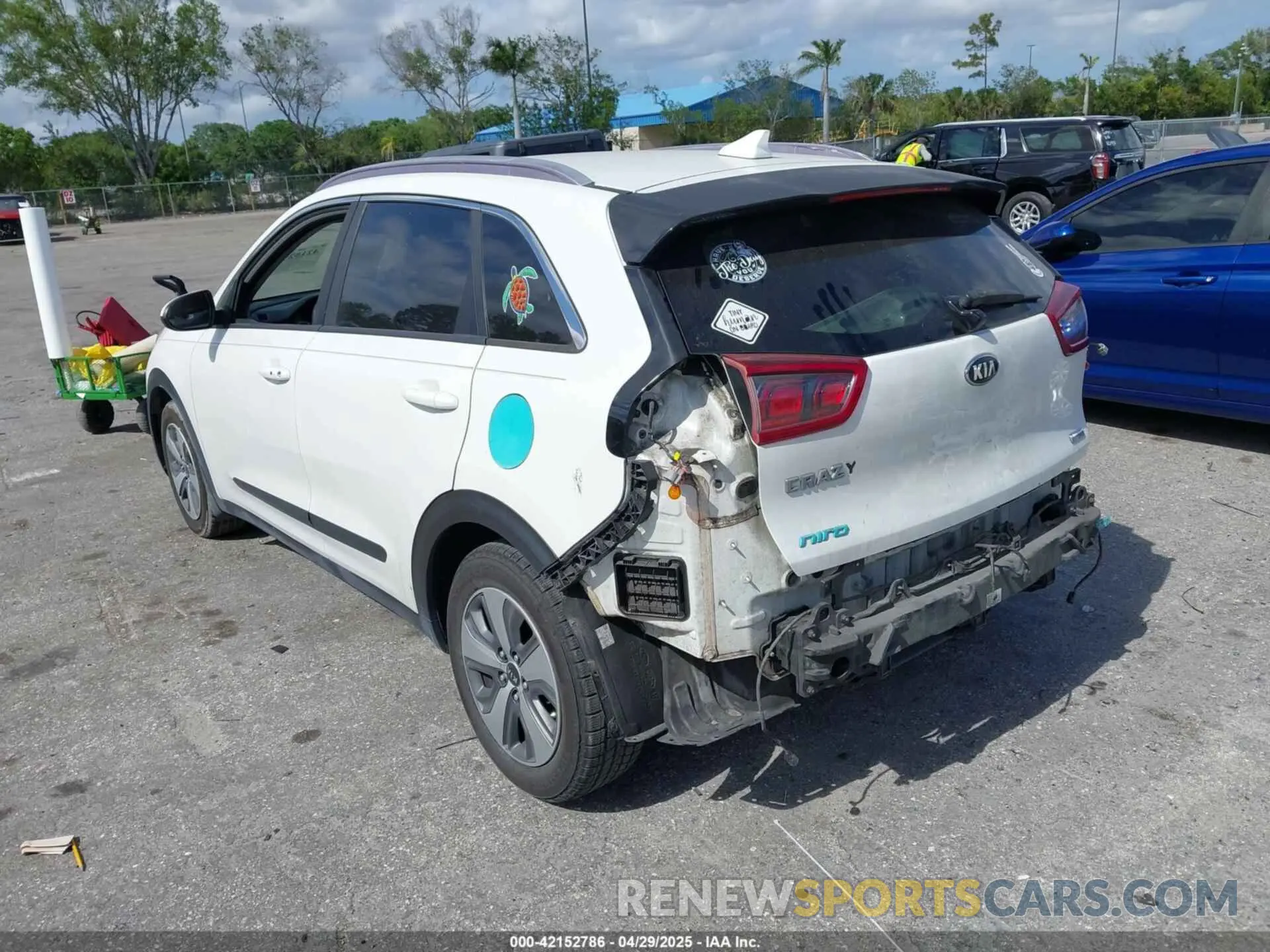 6 Фотография поврежденного автомобиля KNDCB3LC1K5239853 KIA NIRO 2019