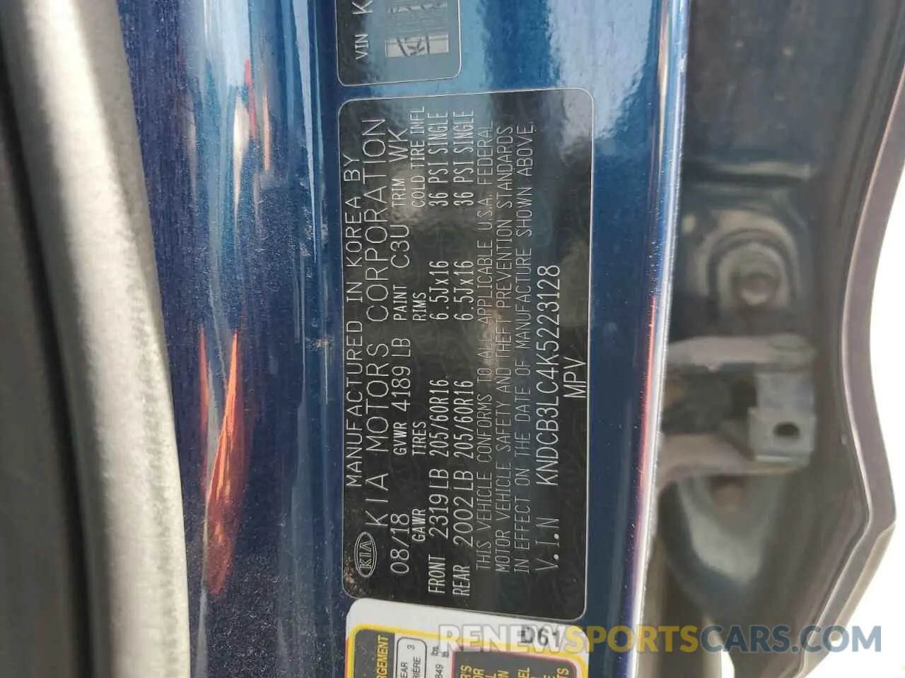 15 Фотография поврежденного автомобиля KNDCB3LC4K5223128 KIA NIRO 2019