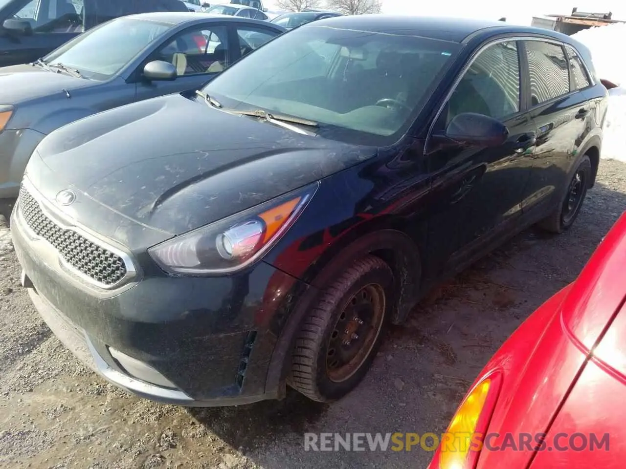 1 Photograph of a damaged car KNDCB3LC7K5257225 KIA NIRO 2019